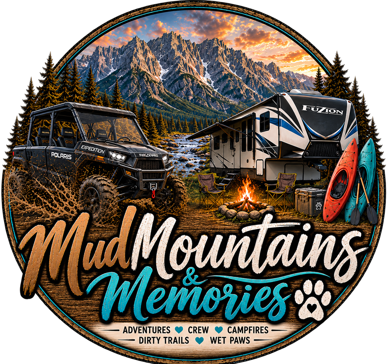 Mud Mountains and Memories logo